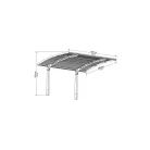 Palram Arizona Wave 5000 fedett kocsibeálló