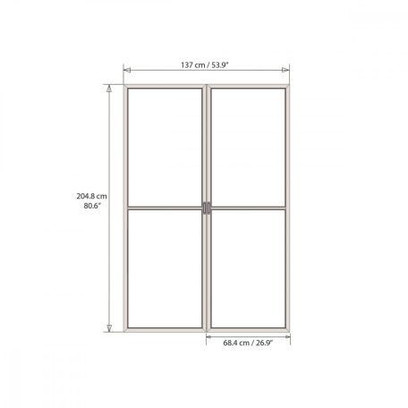 Palram Torino ajtó (szürke) 704949