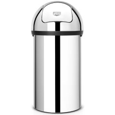   Brabantia Push Bin nyomófedeles hulladékgyűjtő XXL, 60L - H méret, r.m. acél, fényes