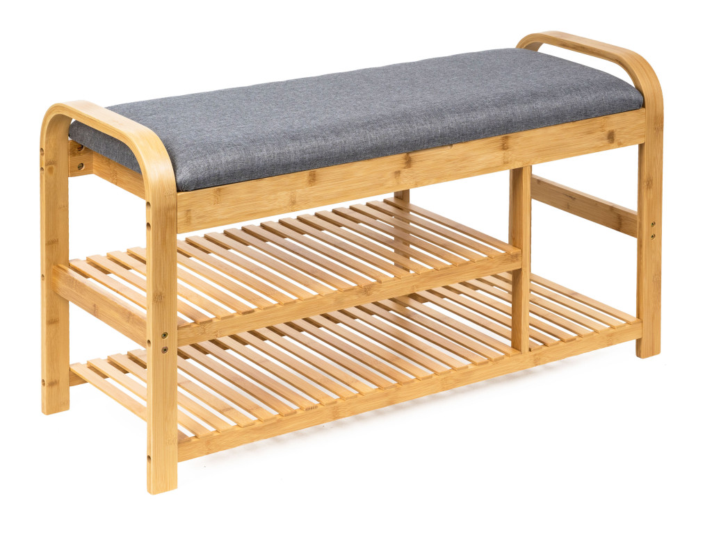 Image of Cipőtartó állvány 90 x 33 x 50 cm, bambusz