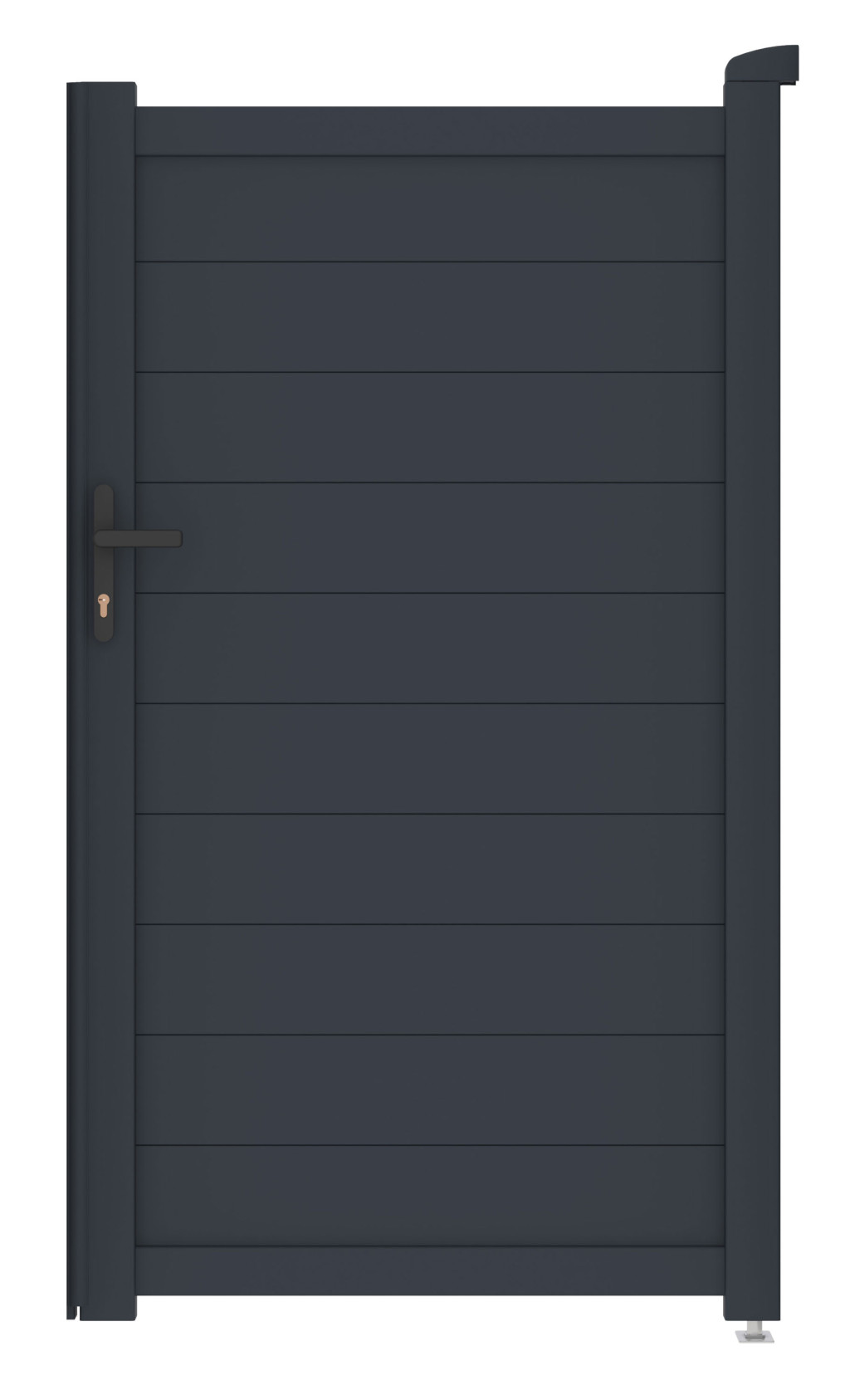 Image of Orlando kapu, 100×173 cm, jobbos kivitel, antracit színben