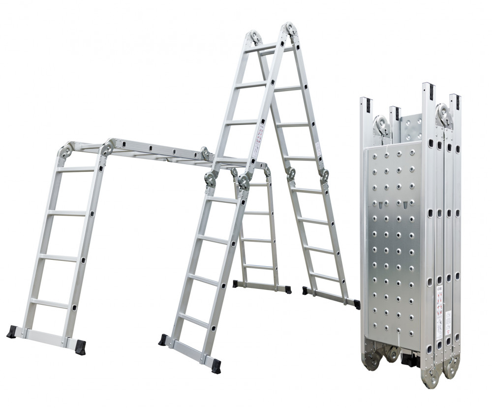 Image of GA-SZ-4x4-4,6M multifunkciós alumínium létra + dobogó