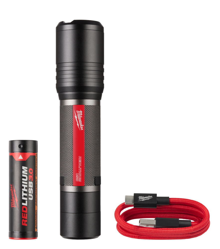 Image of Milwaukee L4FL2000-301 USB ÚJRATÖLTHETŐ ZSEBLÁMPA, 2000 LUMEN