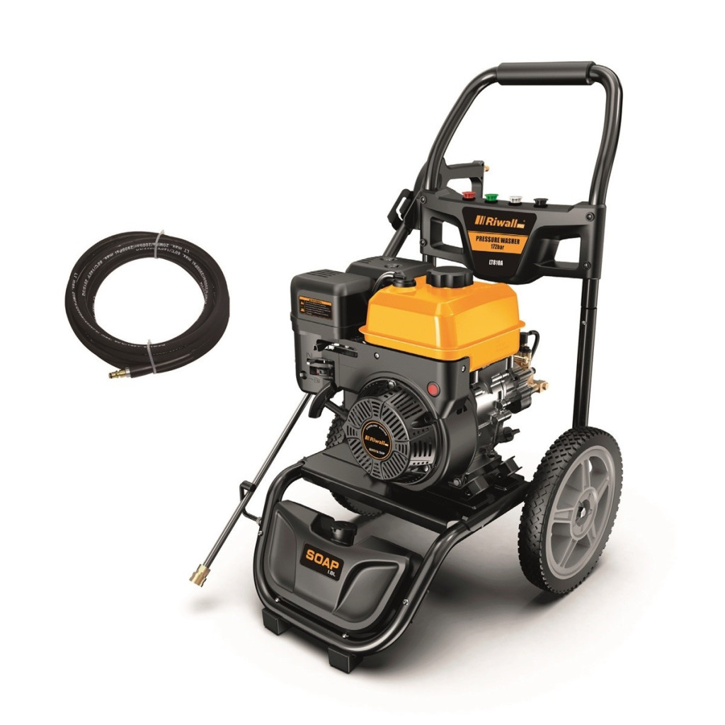 Image of Riwall RPPW 250 SET benzinmotoros magasnyomású mosó 250 bar, tartozékokkal