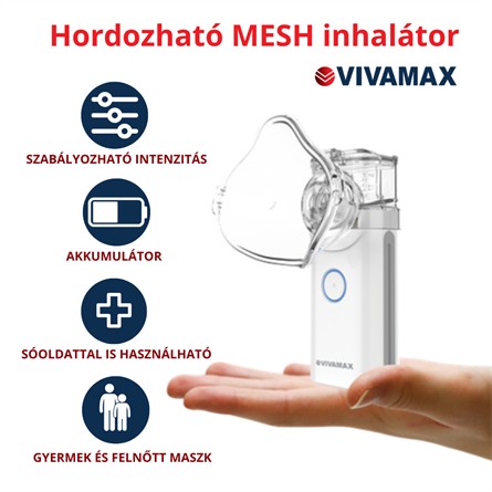 Image of Vivamax hordozható Mesh inhalátor (GYV23)