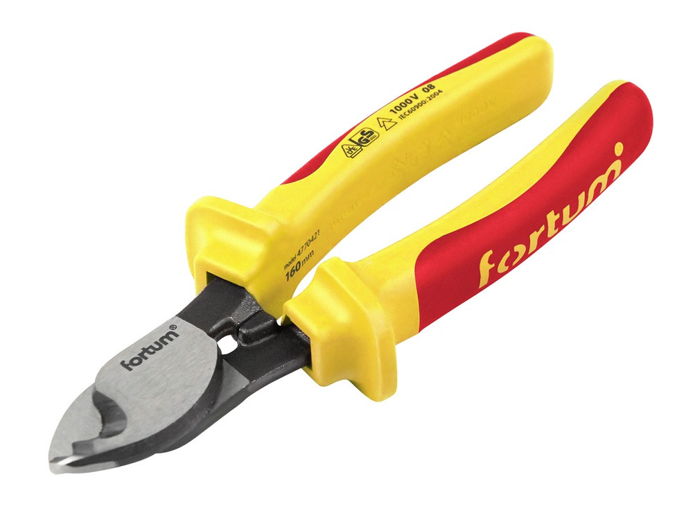 Image of FORTUM 4770421 kábelvágó fogó 160mm szigetelt VDE 1000V, CV; FORTUM
