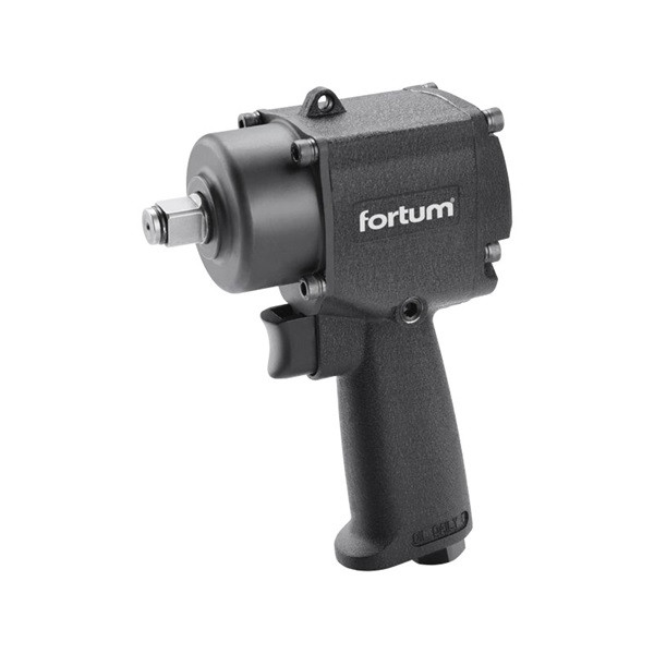 Image of FORTUM 4795010 légkulcs, 1/2", 610Nm, (Twin Hammer); 10.000 1/min, 170l/min, 6,3 Bar, 1/4" tömlőcsatlakozó, 1,4kg