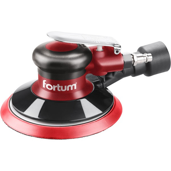 Image of FORTUM 4795038 pneumatikus rotációs csiszoló, 150mm, excentricitás: 5mm; 10.000 1/min, 226 l/min, 6 Bar, 1/4" tömlőcsatlakozó, 0,8 kg