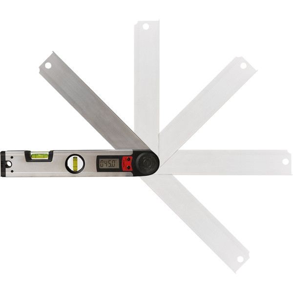 Image of EXTOL 8823501 vízmérték, digitális szögmérővel, 305mm, 2 libella, ±0,5mm/1m, illetve 0-225°, ±0,3°, LCD kijelző