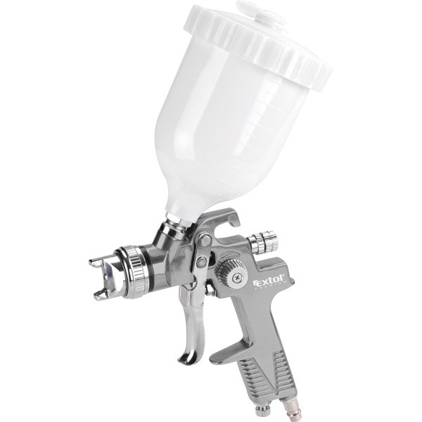 Image of EXTOL 8865052 festékszóró, felsőtartályos, 600ml, HVLP, fúvóka: 1,4mm, max.410 l/min, 3 Bar, 1/4" tömlőcsatlakozó, 0,5kg