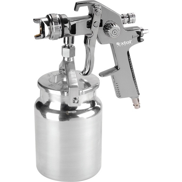 Image of EXTOL 8865055 festékszóró, alsótartályos, 1000ml, HVLP, fúvóka: 1,4mm, max. 410 l/min, 3 Bar, 1/4" tömlőcsatlakozó, 0,7kg