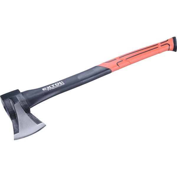 Image of EXTOL hasító fejsze, ékes, üvegszálas nyél 1000g, nylon erősítéssel, 600 mm hosszú, TPR gumis markolat 8871280