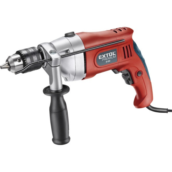Image of EXTOL 8890033 ütvefúrógép , 850W, fémházas, 0-2800 ford/perc, kulcsos tokmány 1,5-13mm, papír dobozban