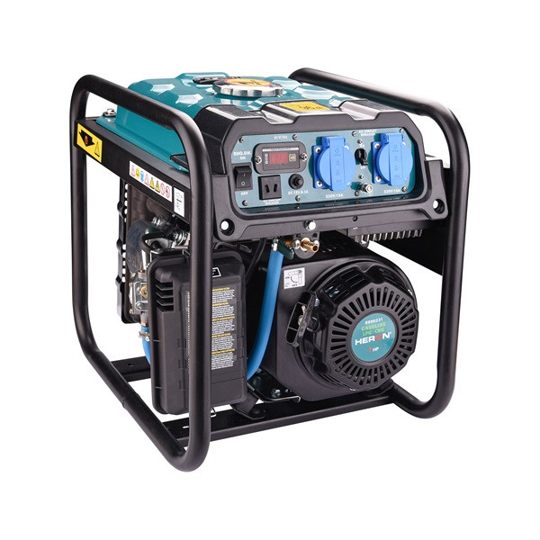 Image of Heron benzin-gázmotoros áramfejlesztő, 3,7 kVA, 230V, 1 fázisú, inverteres 8896231