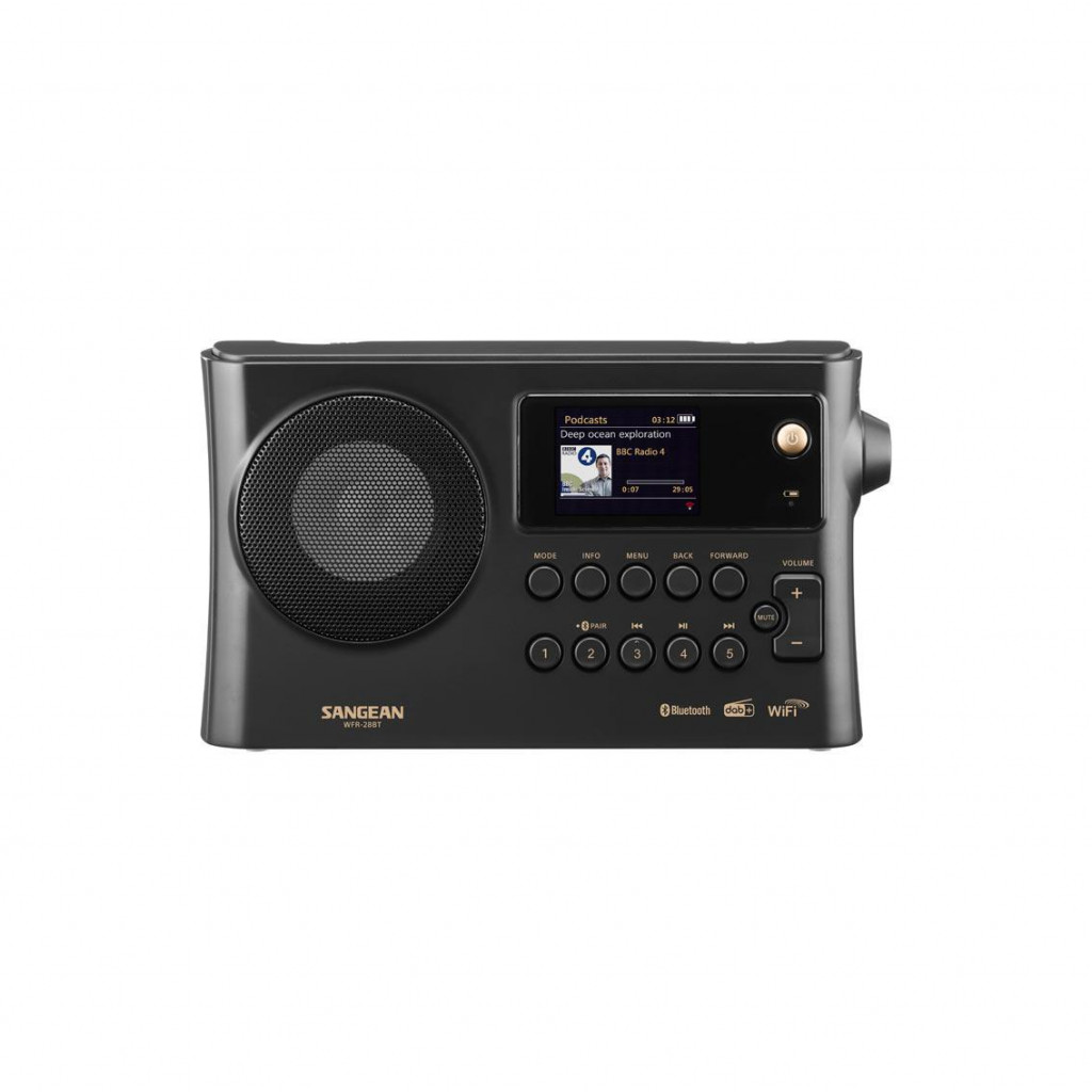 Image of Sangean WFR-28BT Internet rádió / DAB / FM-RDS rádió / Bluetooth (fekete)