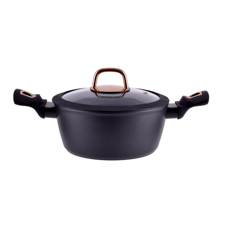 Image of Perfect Home Golden Line tapadásmentes alumínium lábas üvegfedővel 20cm, 3,2L, indukciós 10430